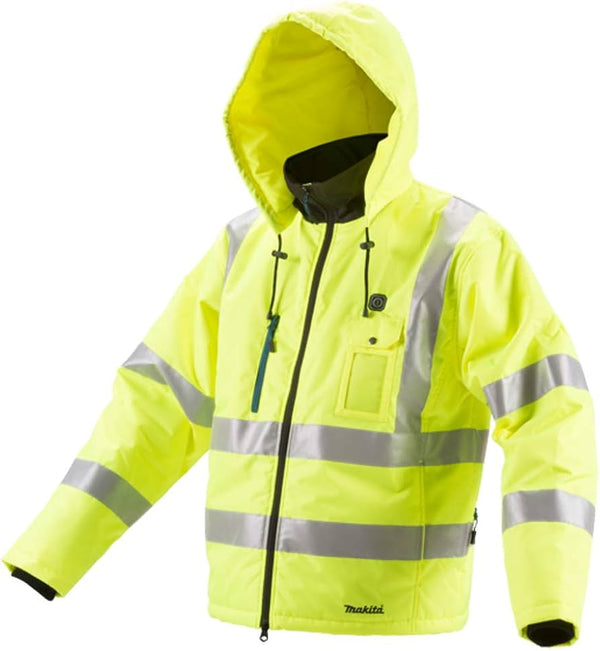 Makita CJ106DZ 12V CXT Hi-Vis Heated Jacket – Bare Unit