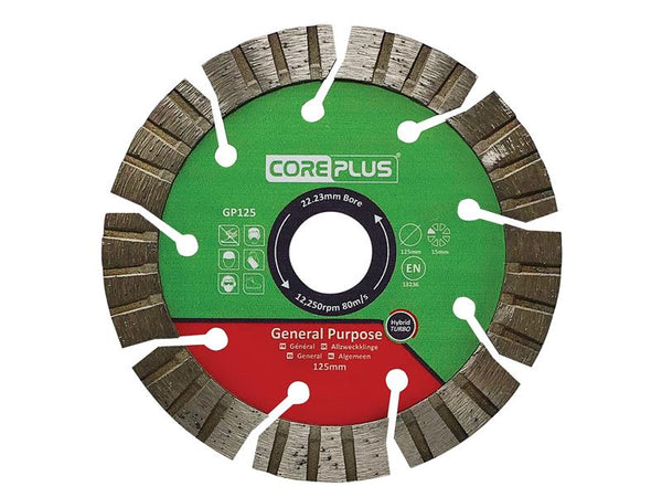 GP125 General-Purpose Hybrid Turbo Diamond Blade 125mm