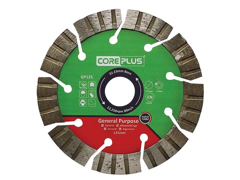 GP125 General-Purpose Hybrid Turbo Diamond Blade 125mm