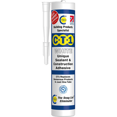 CT1 Unique Sealant and Construction Adhesive 290ml - White