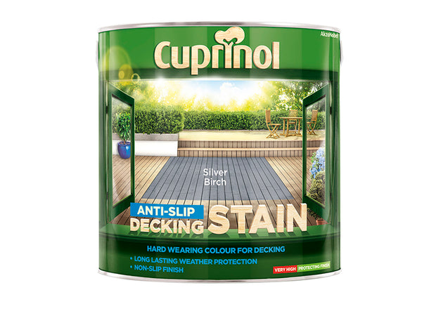 Anti-Slip Decking Stain Silver Birch 2.5 litre