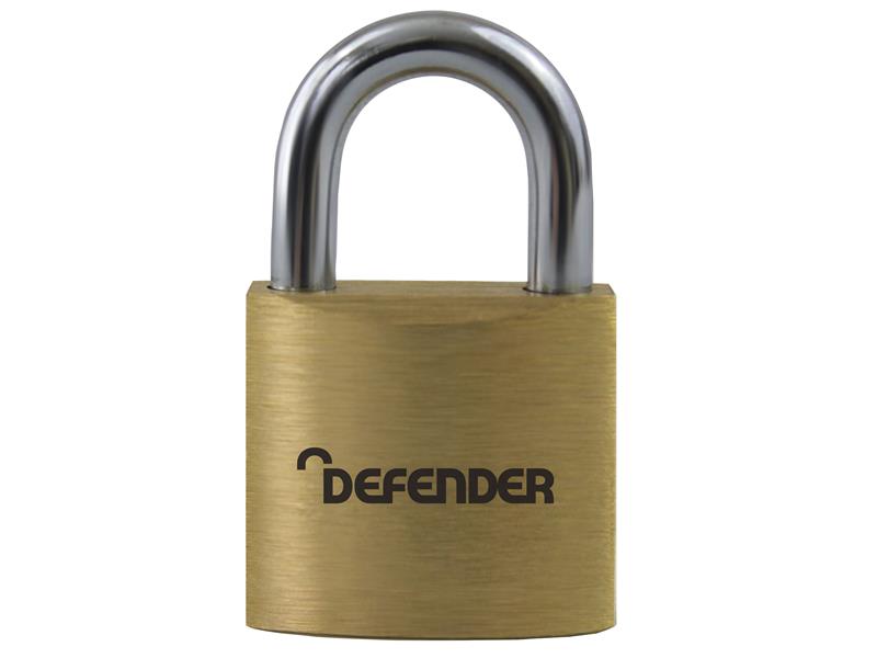 Defender DFBP3 Padlock Brass 30mm DFBP3