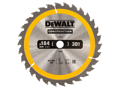 Portable Construction Circular Saw Blade 184 x 16mm x 30T