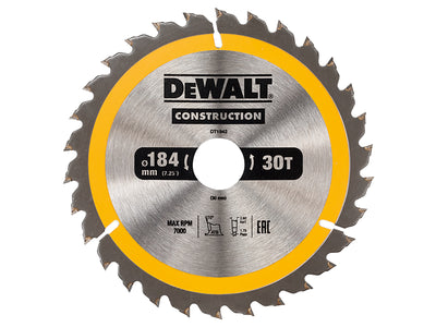 Portable Construction Circular Saw Blade 184 x 30mm x 30T