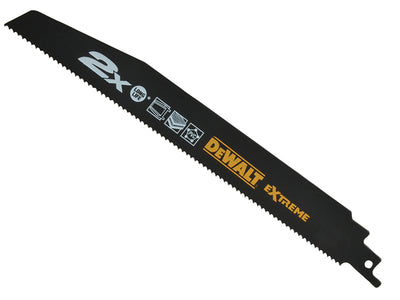 DeWalt 2X Life General Purpose Reciprocating Blade 152mm x 10 TPI (Pack 5)
