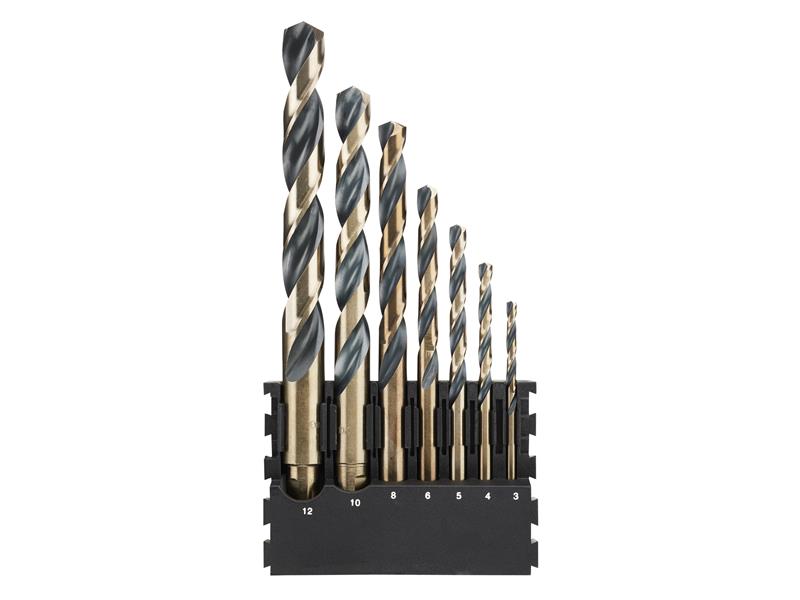 DT20620 BLACK&GOLD HSS Drill Set, 7 Piece