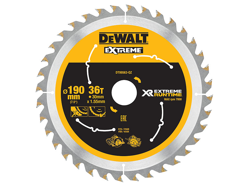 XR FlexVolt Circular Saw Blade 190 x 30mm x 36T