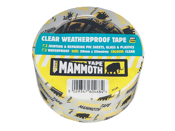 Weatherproof Tape 50mm x 10m Clear