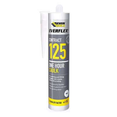 Everbuild Everflex 125 One Hour Caulk 300ml - White