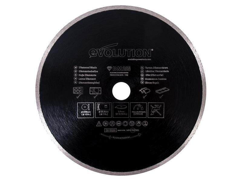 RAGE® Diamond Blade, Continuous Rim 255 x 25.4mm