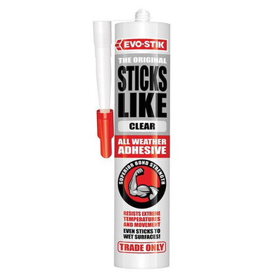 EVO-STIK Sticks Like Sh*t Clear 290ml Grab Adhesive Cartridge
