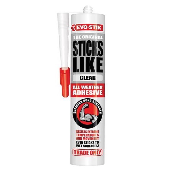 EVO-STIK Sticks Like Sh*t Clear 290ml Grab Adhesive Cartridge
