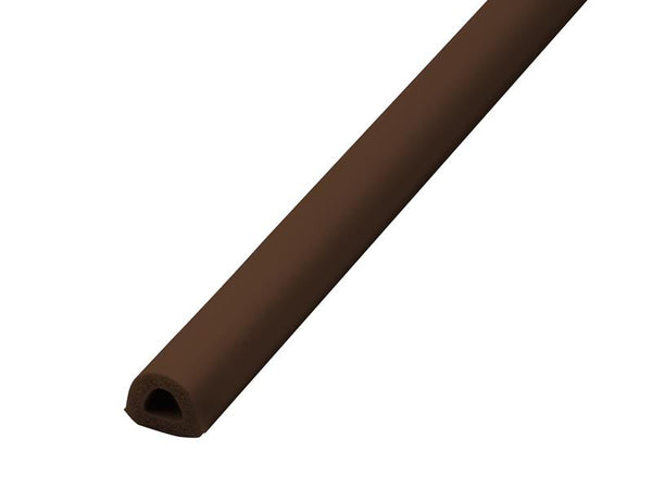 EPDM Draught Excluder Brown 6M 9 x 7.5mm