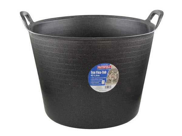 Eco Flex Tub 42 litre - Recycled Black
