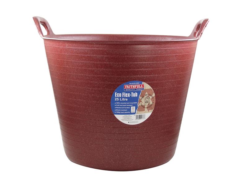 Eco Flex Tub 25 litre - Recycled Red