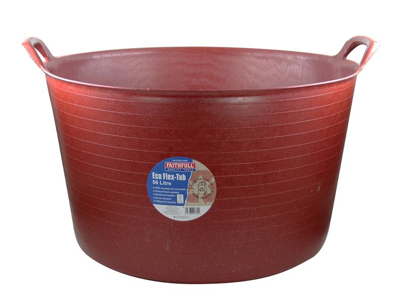 Eco Flex Tub 56 litre - Recycled Red