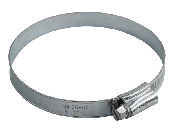 4 Hose Clip - Zinc MSZP 70 - 90mm