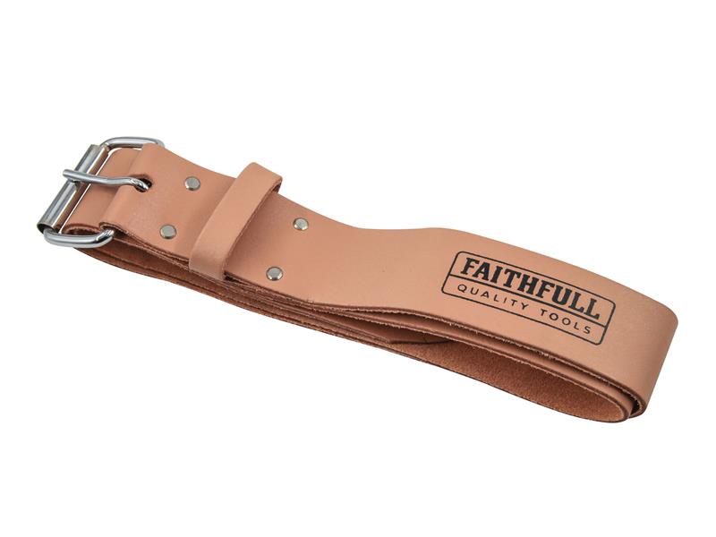 Heavy-Duty Leather Belt 45mm Wide Tan