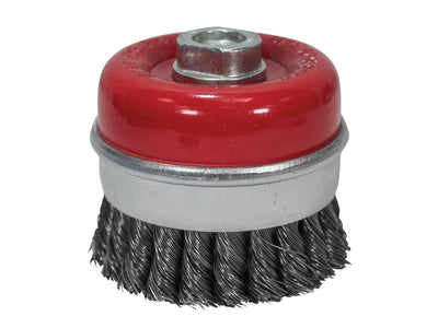 Wire Cup Brush Twist Knot 80mm M14x2, 0.50mm Steel Wire