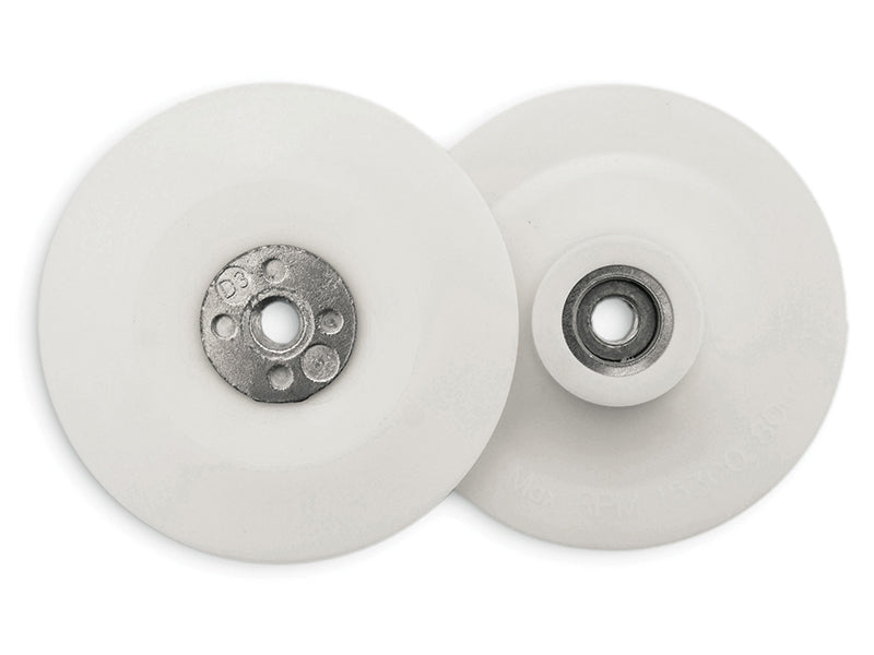 Angle Grinder Pad White 100mm (4in) 3/8 x 24 UNF