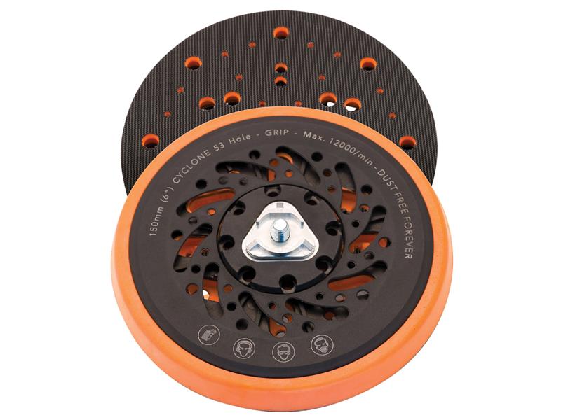 Cyclone™ Backing Pad Medium 53 Hole 150mm