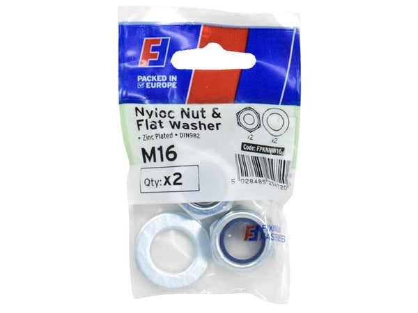 Nyloc Nut & Washer M16 ForgePack 2