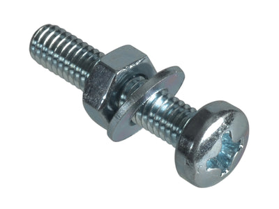 Machine Screw Pozi Compatible Pan Head ZP M4 x 20mm ForgePack 40