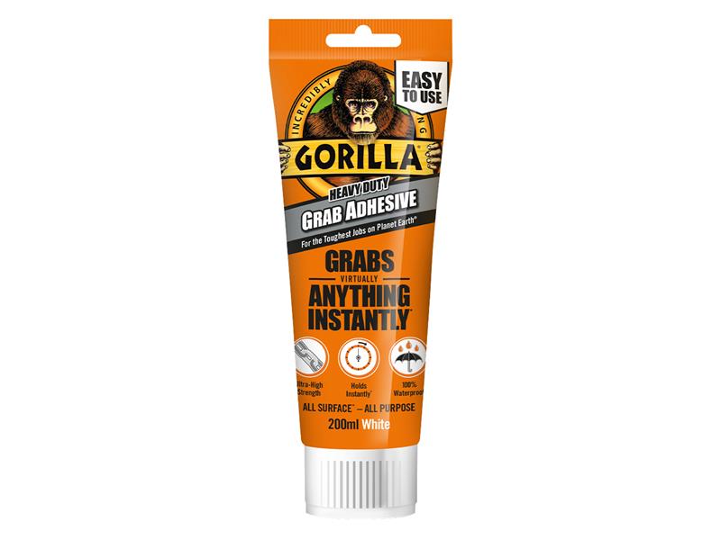 Gorilla® Heavy-Duty Grab Adhesive White 200ml