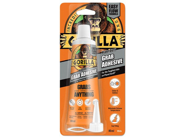 Gorilla® Heavy-Duty Grab Adhesive White 80ml