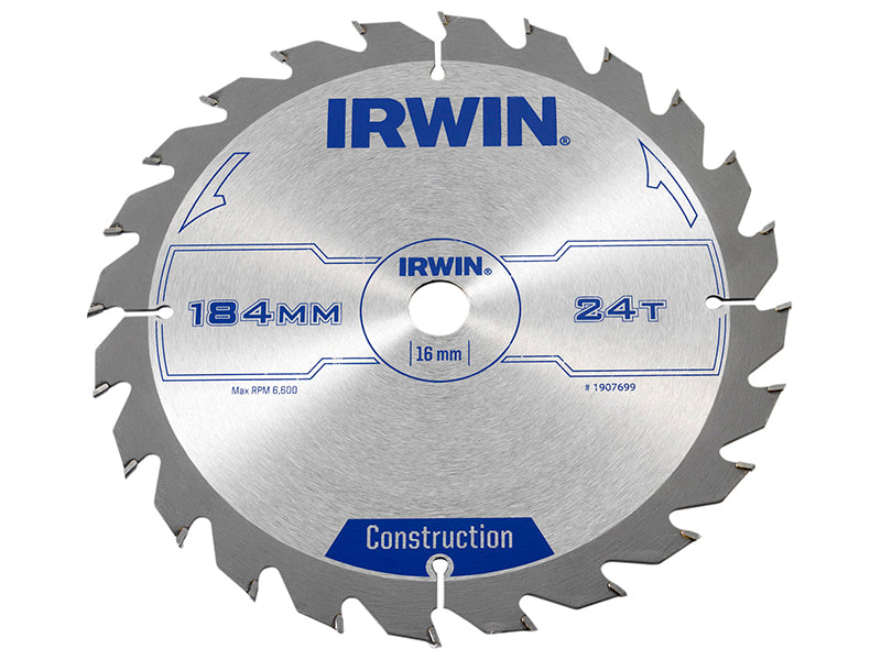 Construction Circular Saw Blade 184 x 16mm x 24T ATB