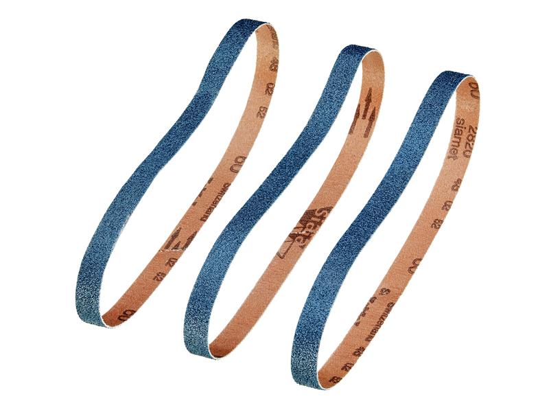 Powerfile Zirconium Sanding Belt 13 x 455mm 60G (Pack 3)