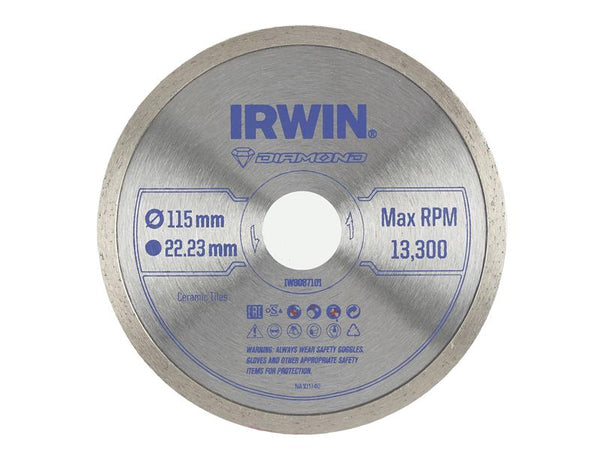 Continuous Rim Diamond Blade 115 x 22.23mm