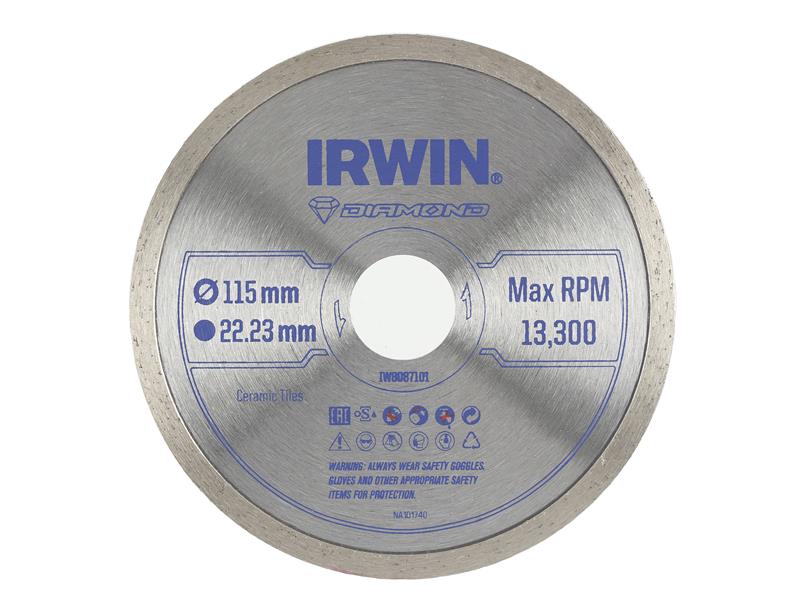 Continuous Rim Diamond Blade 115 x 22.23mm