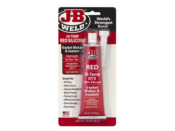 Hi-Temp Silicone Gasket Maker & Sealant Red 85g
