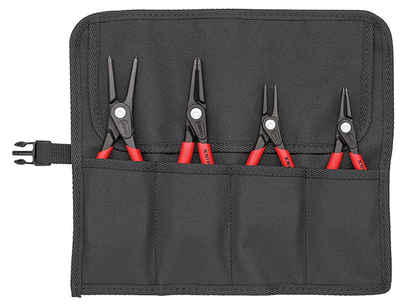 00 19 57 Precision Circlip Pliers Set in Roll, 4 Piece