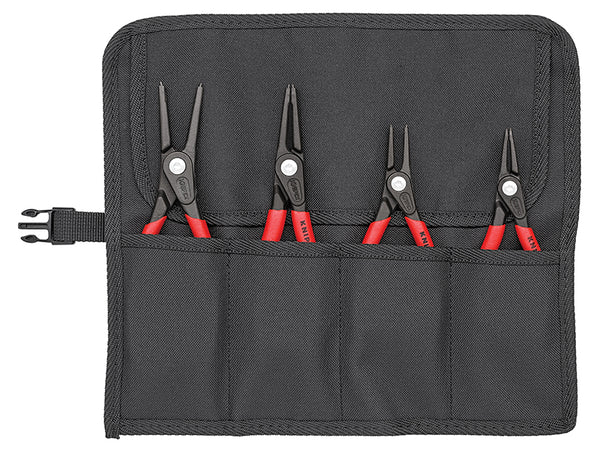 00 19 57 Precision Circlip Pliers Set in Roll, 4 Piece