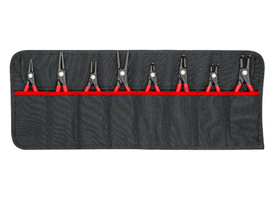 00 19 58 V02 Tool Roll Circlip Plier Set, 8 Piece