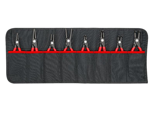 00 19 58 V02 Tool Roll Circlip Plier Set, 8 Piece