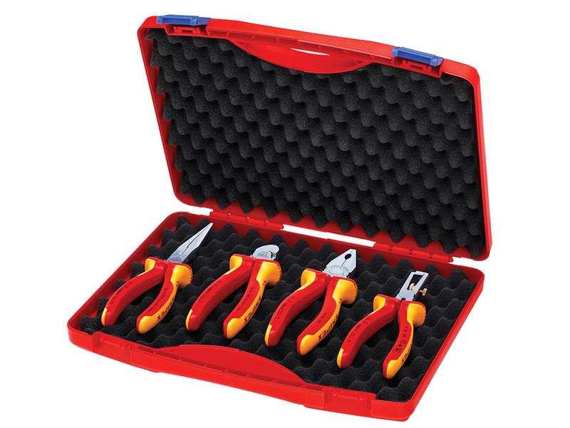 00 20 15 VDE Pliers Set in Case, 4 Piece