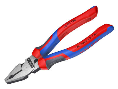 02 02 180 High Leverage Combination Pliers Comfort Handles 180mm