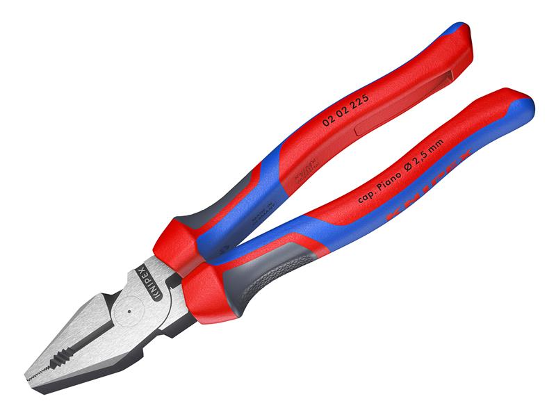 02 02 225 High Leverage Combination Pliers Comfort Handles 225mm