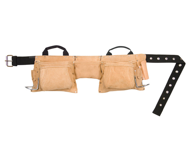 AP-527X Heavy-Duty Leather Work Apron 12 Pocket