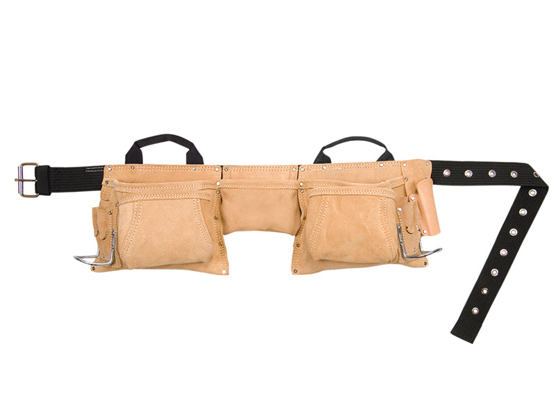 AP-527X Heavy-Duty Leather Work Apron 12 Pocket