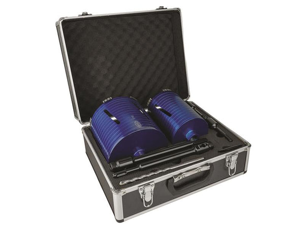 Slotted Dry Core Drill XCEL Grade Kit, 8 Piece