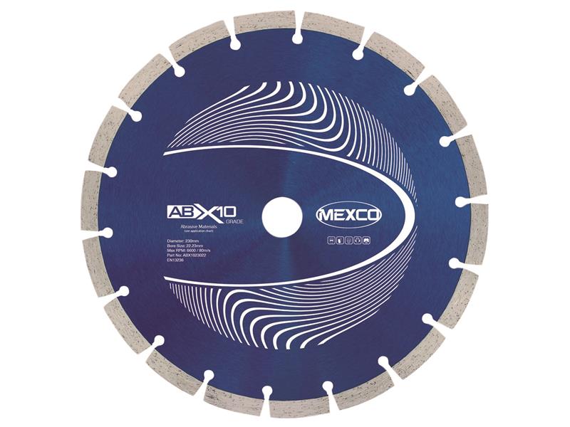 Abrasive Materials X10 Grade Diamond Blade 230 x 22mm