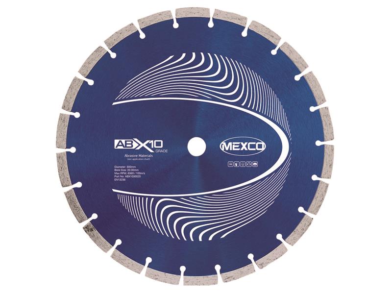 Abrasive Materials X10 Grade Diamond Blade 300 x 20mm