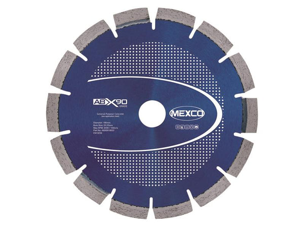Abrasive Materials X90 Grade Diamond Blade 180 x 22mm