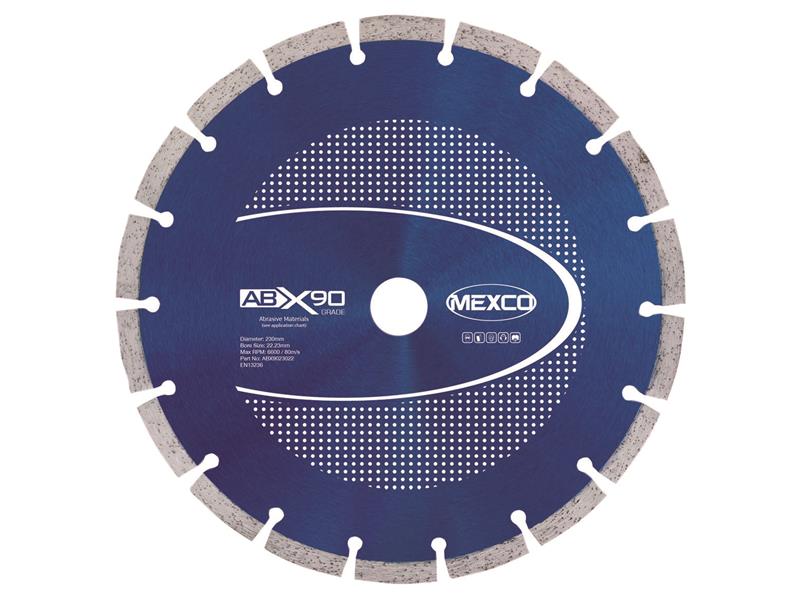 Abrasive Materials X90 Grade Diamond Blade 230 x 22mm