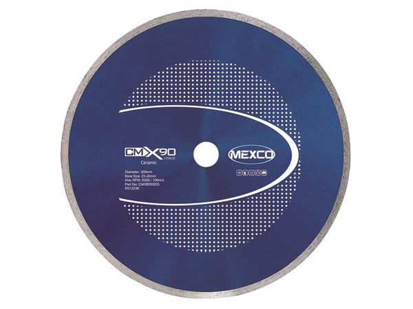 X90 Grade Ceramic Materials Diamond Blade 300 x 25.4mm