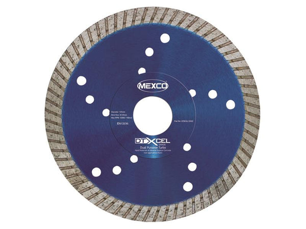 XCEL Grade Dual Purpose Turbo Diamond Blade 125 x 22mm